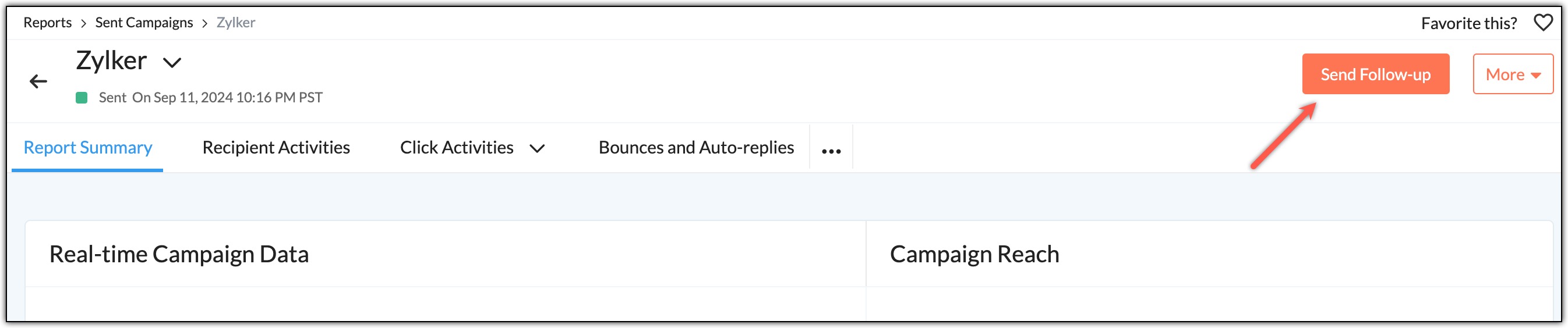 Send follow-up campaigns