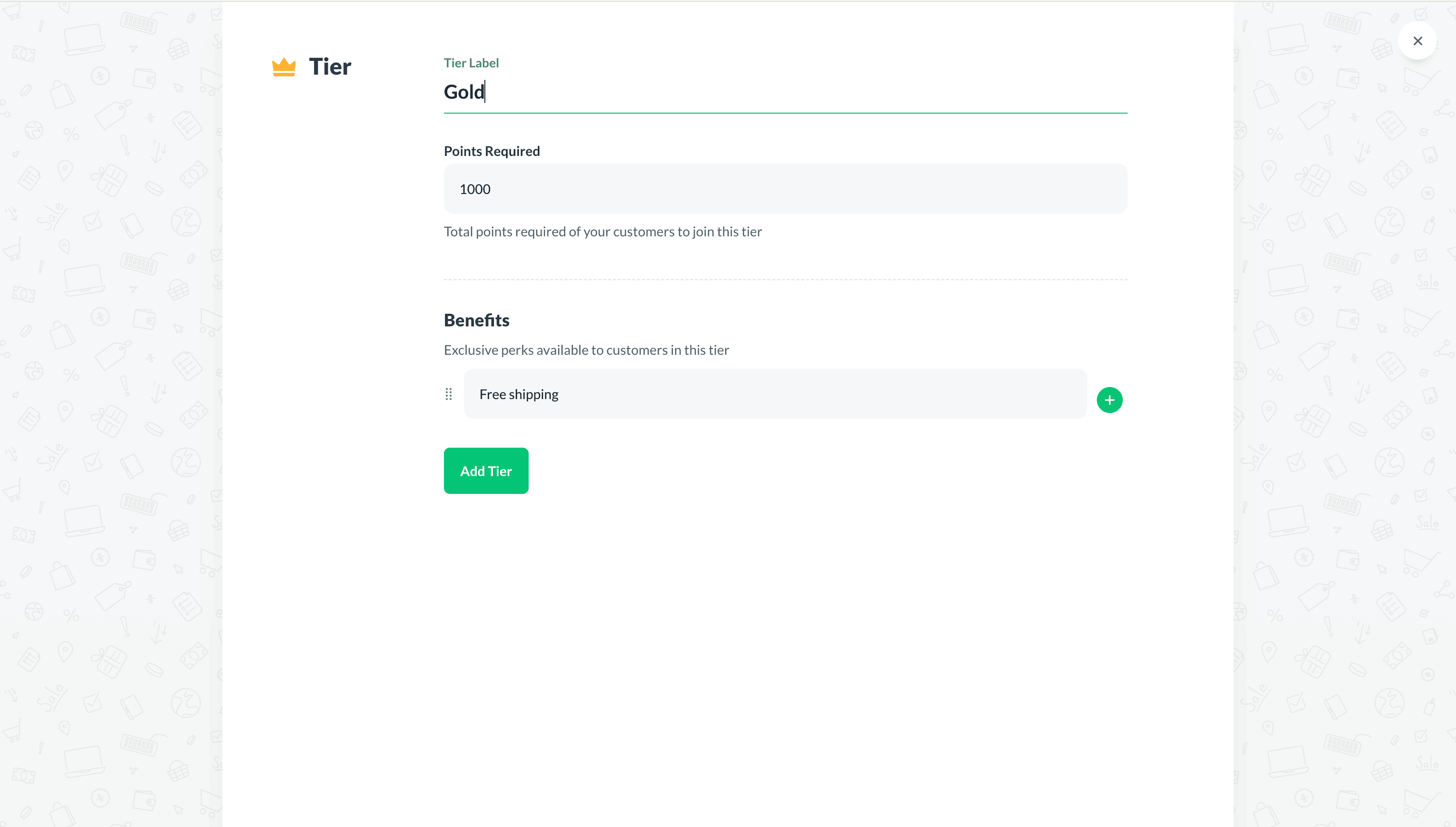 VIP Program - Tier Configuration