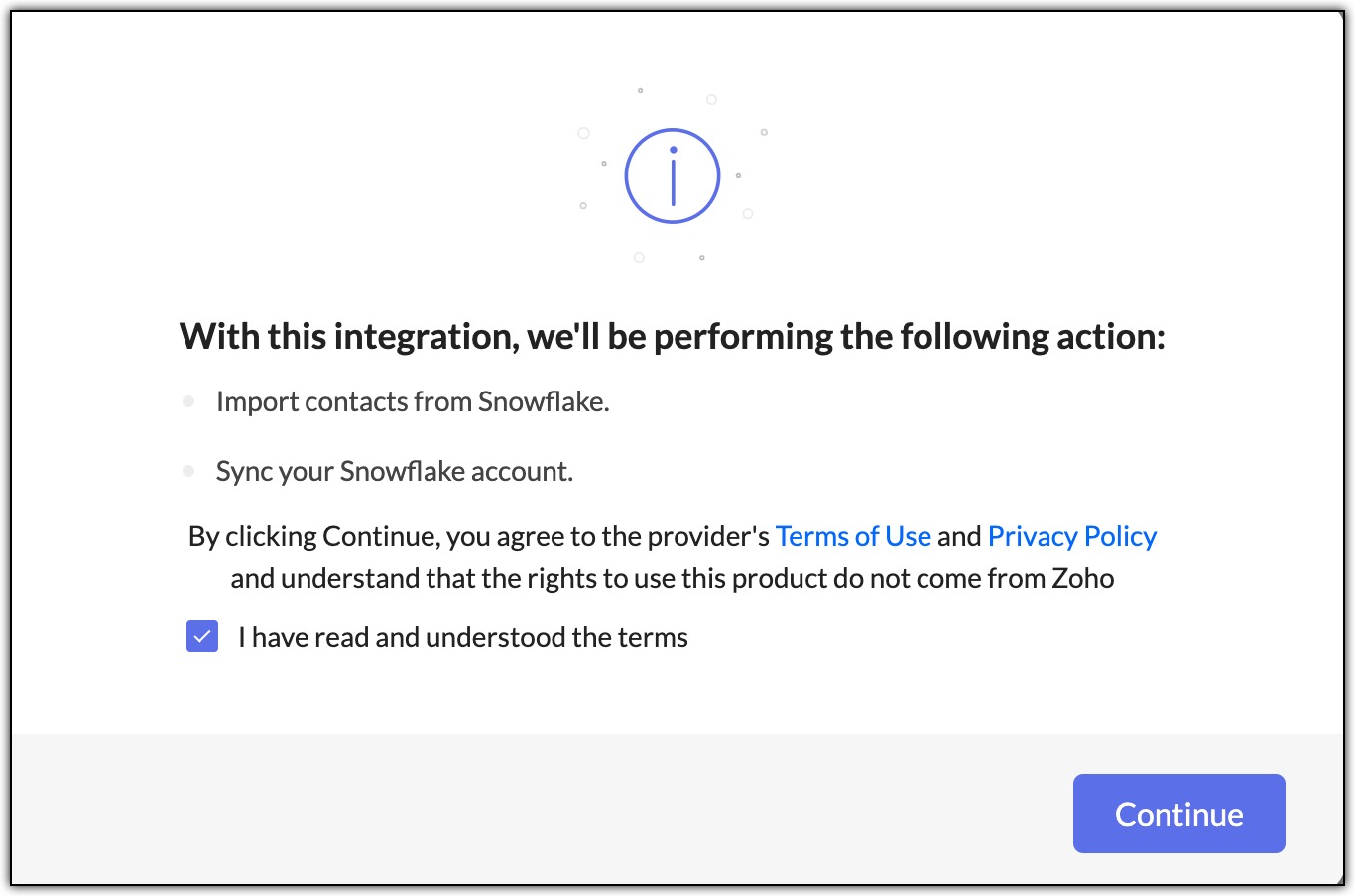Confirmation pop-up