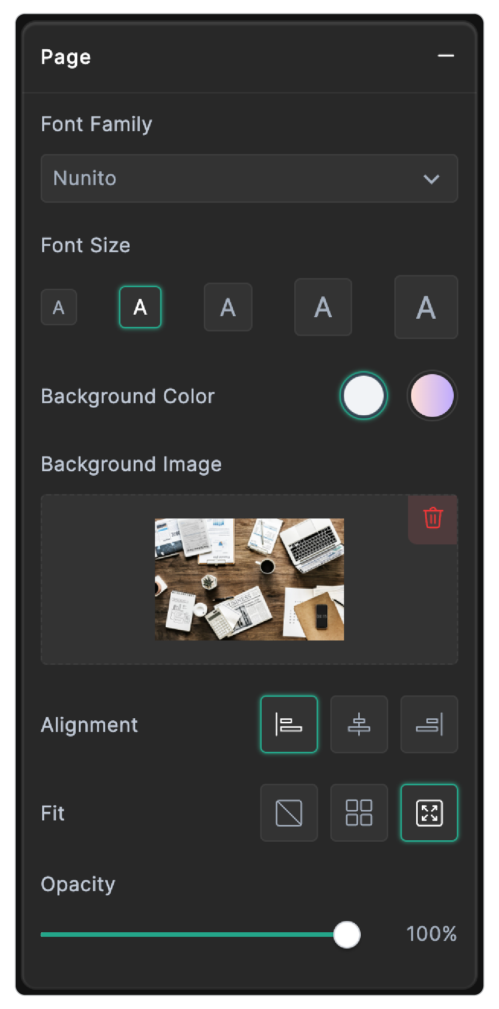 Page Customization