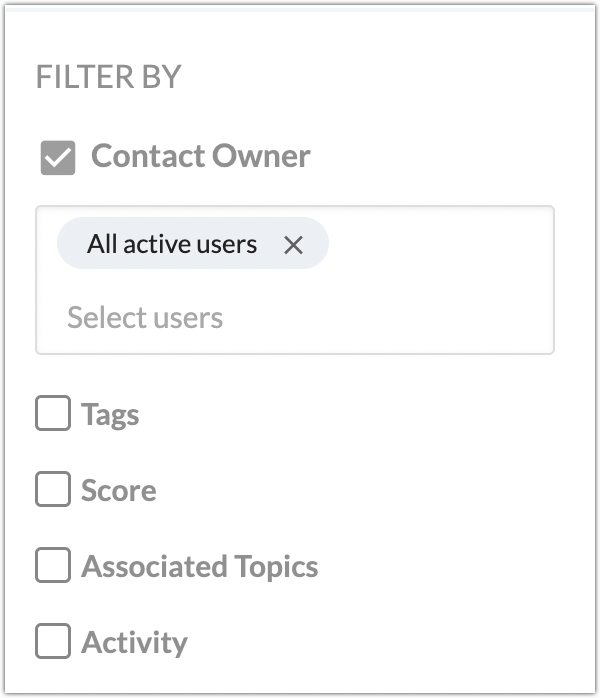 filter by