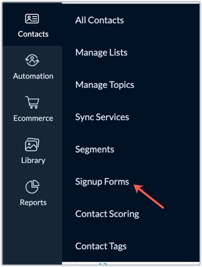 signup form module
