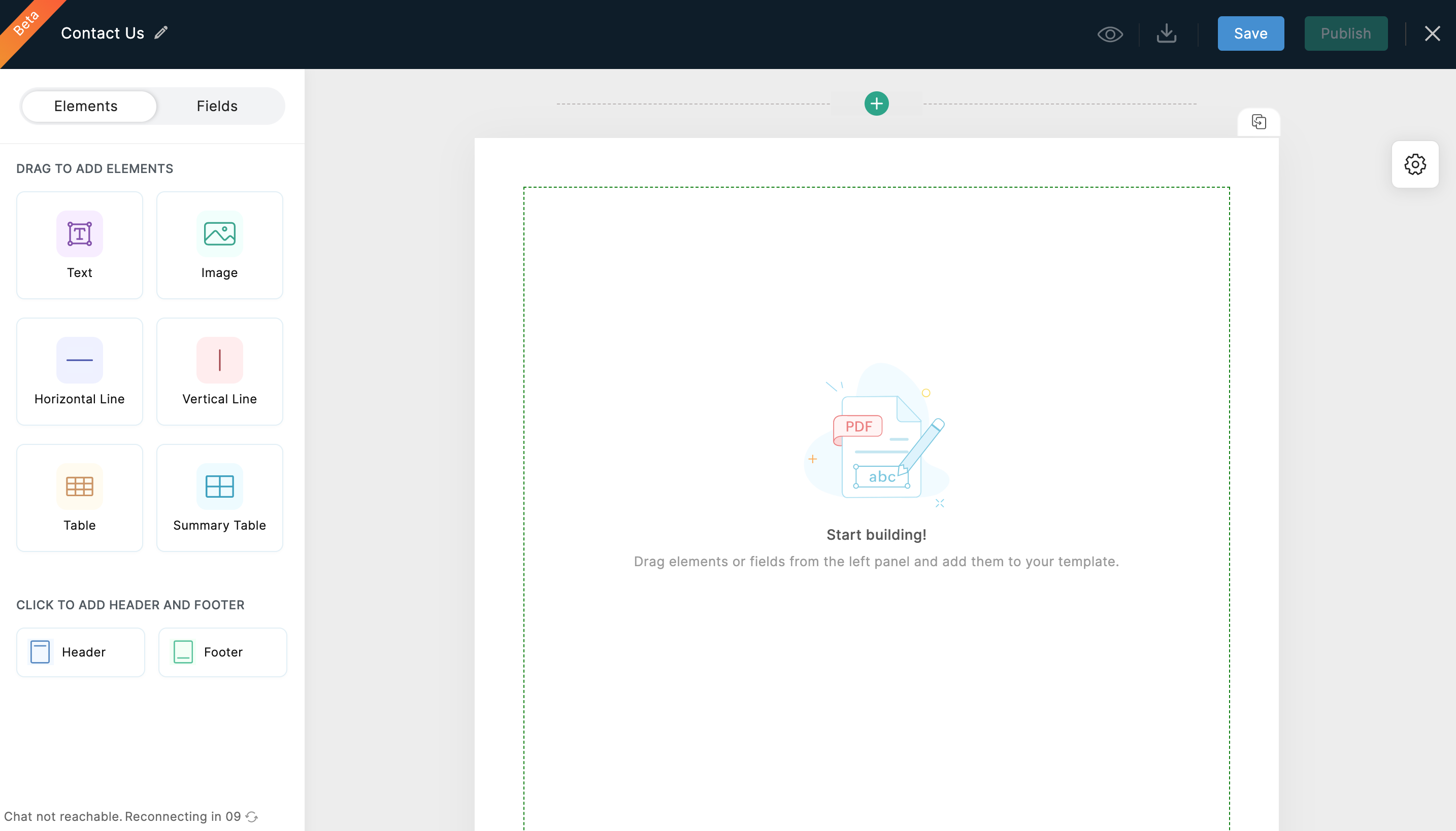 Create template from scratch