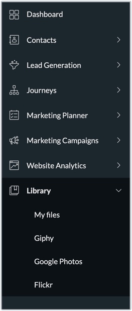 library menu