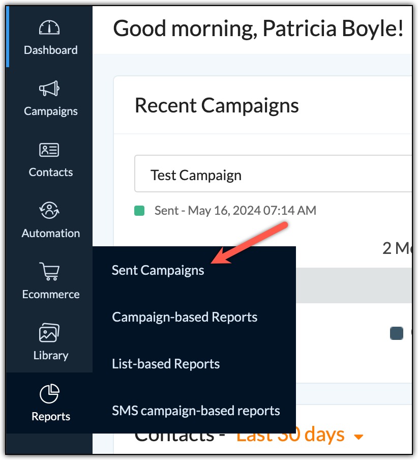 Sent campaigns