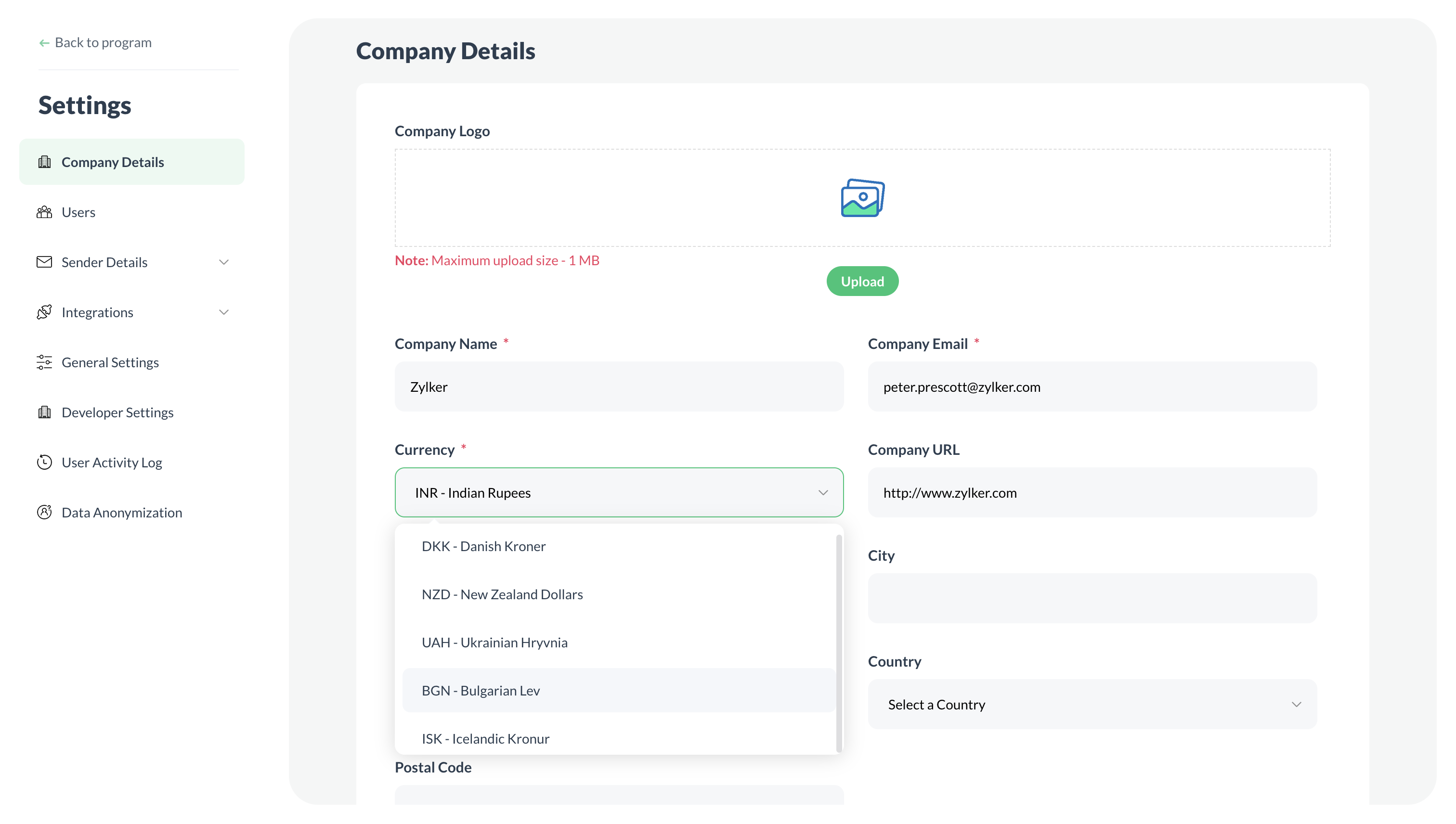 Custom-built website