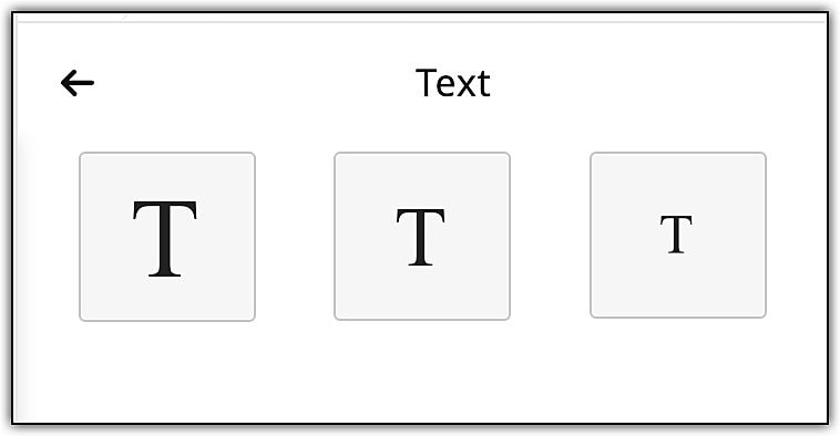 Text element