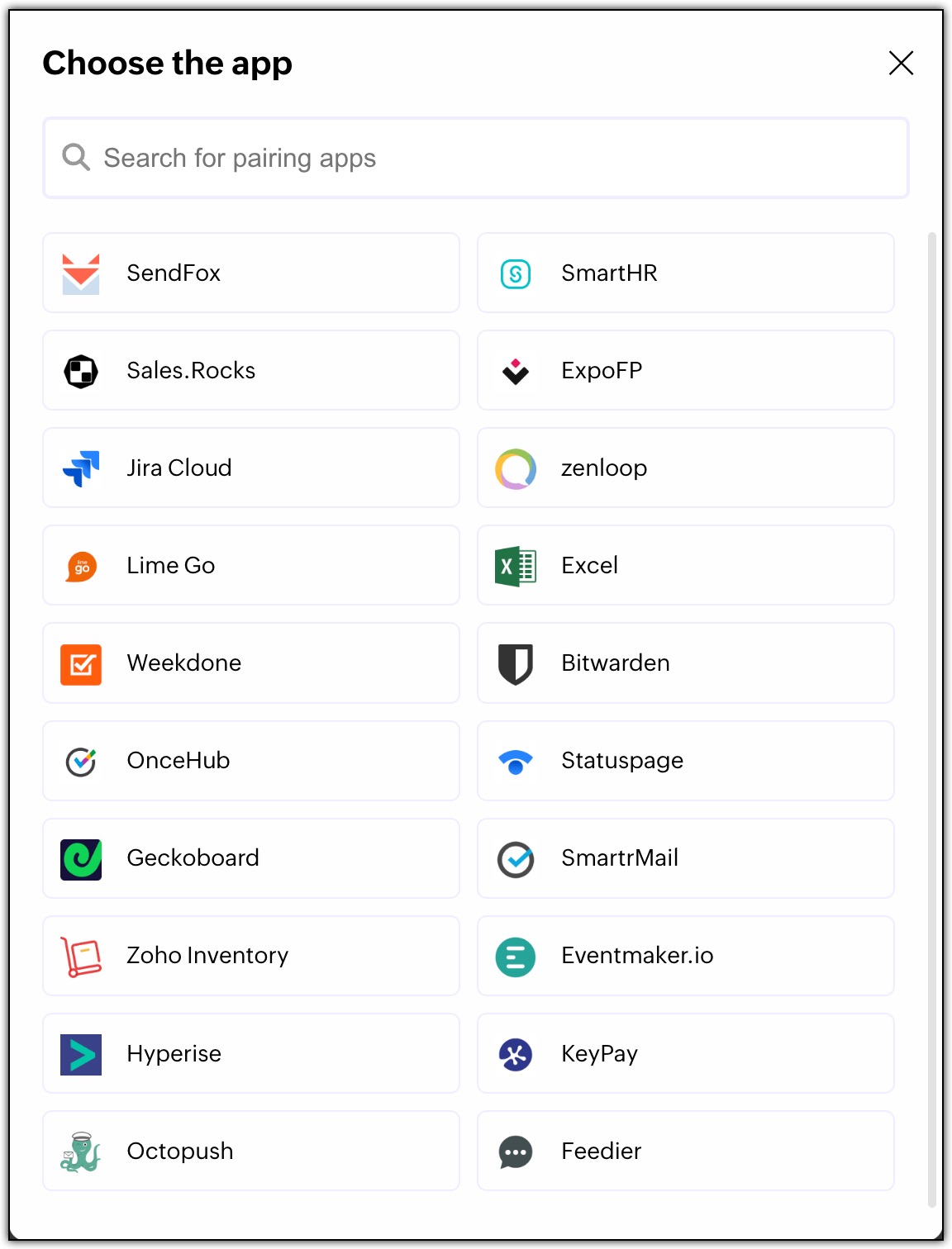 Select app