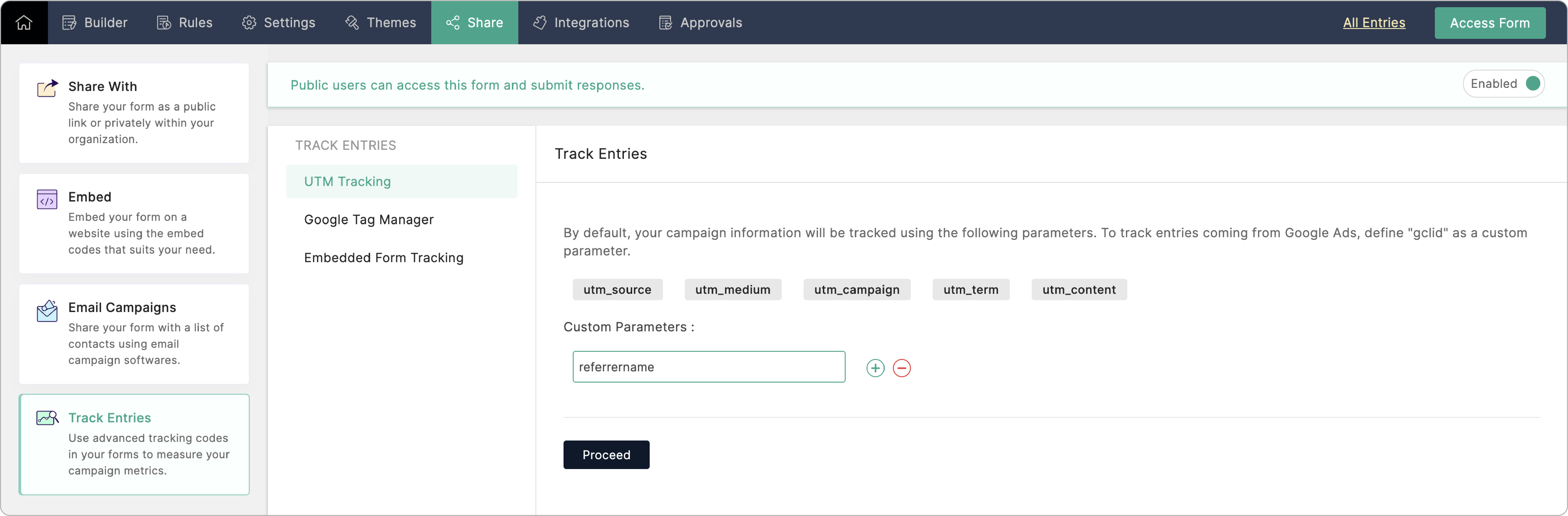 Custom Parameters
