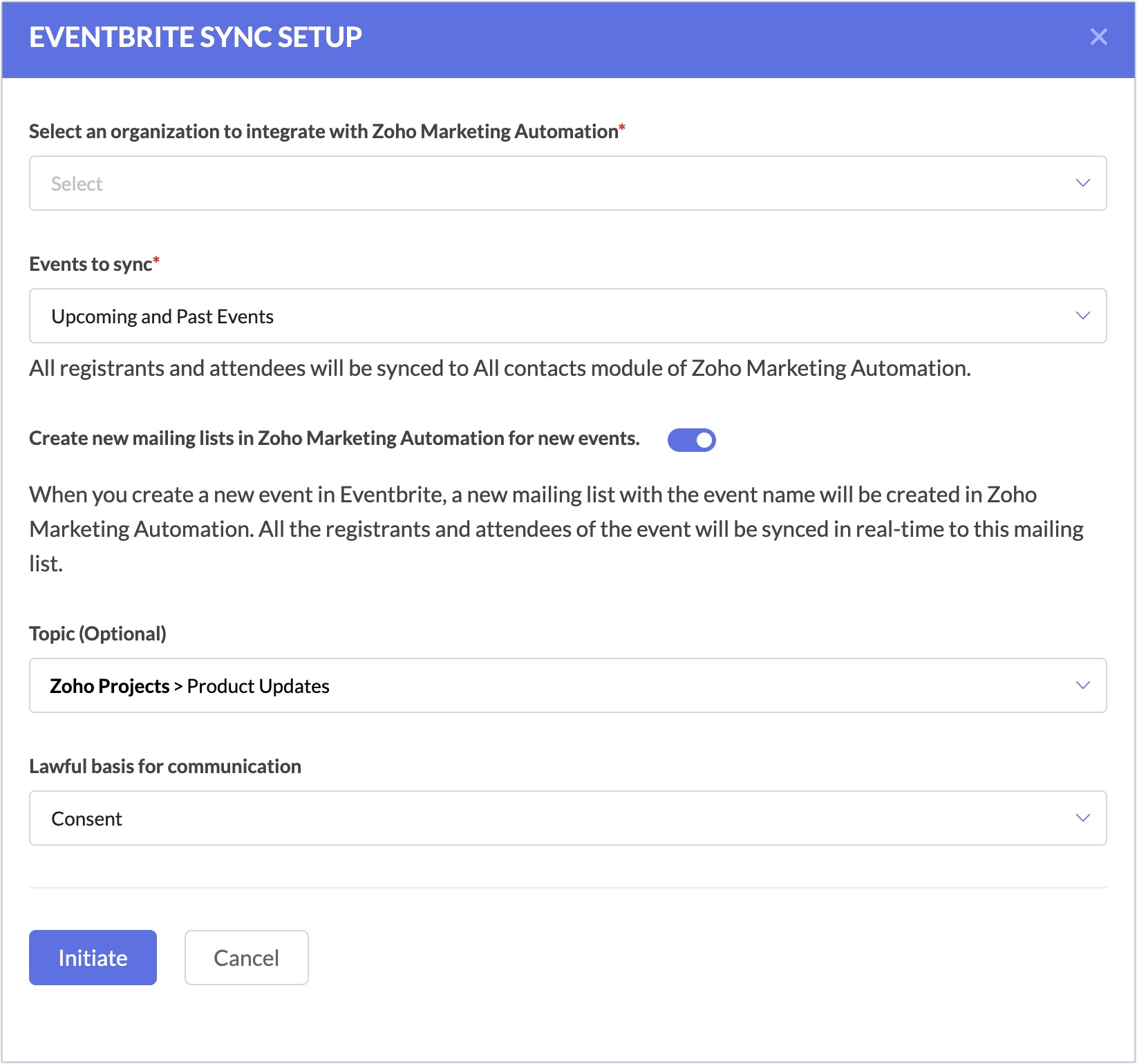 create sync - eventbrite
