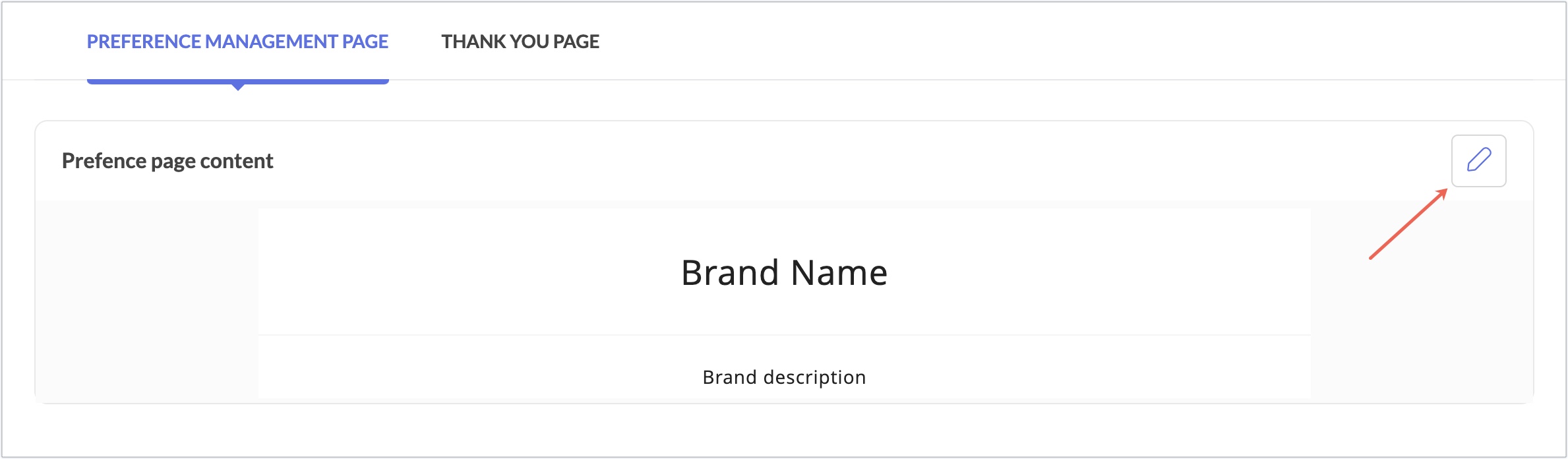 edit Topics Preference Management