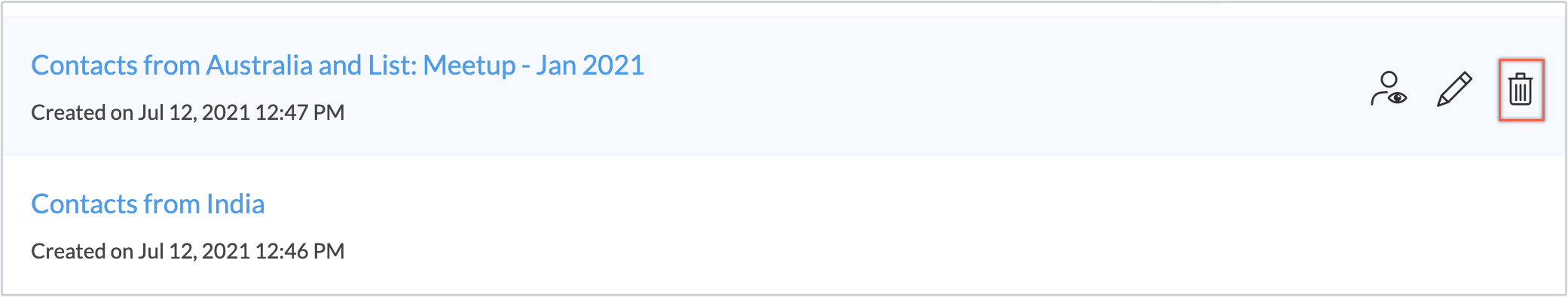 delete icon