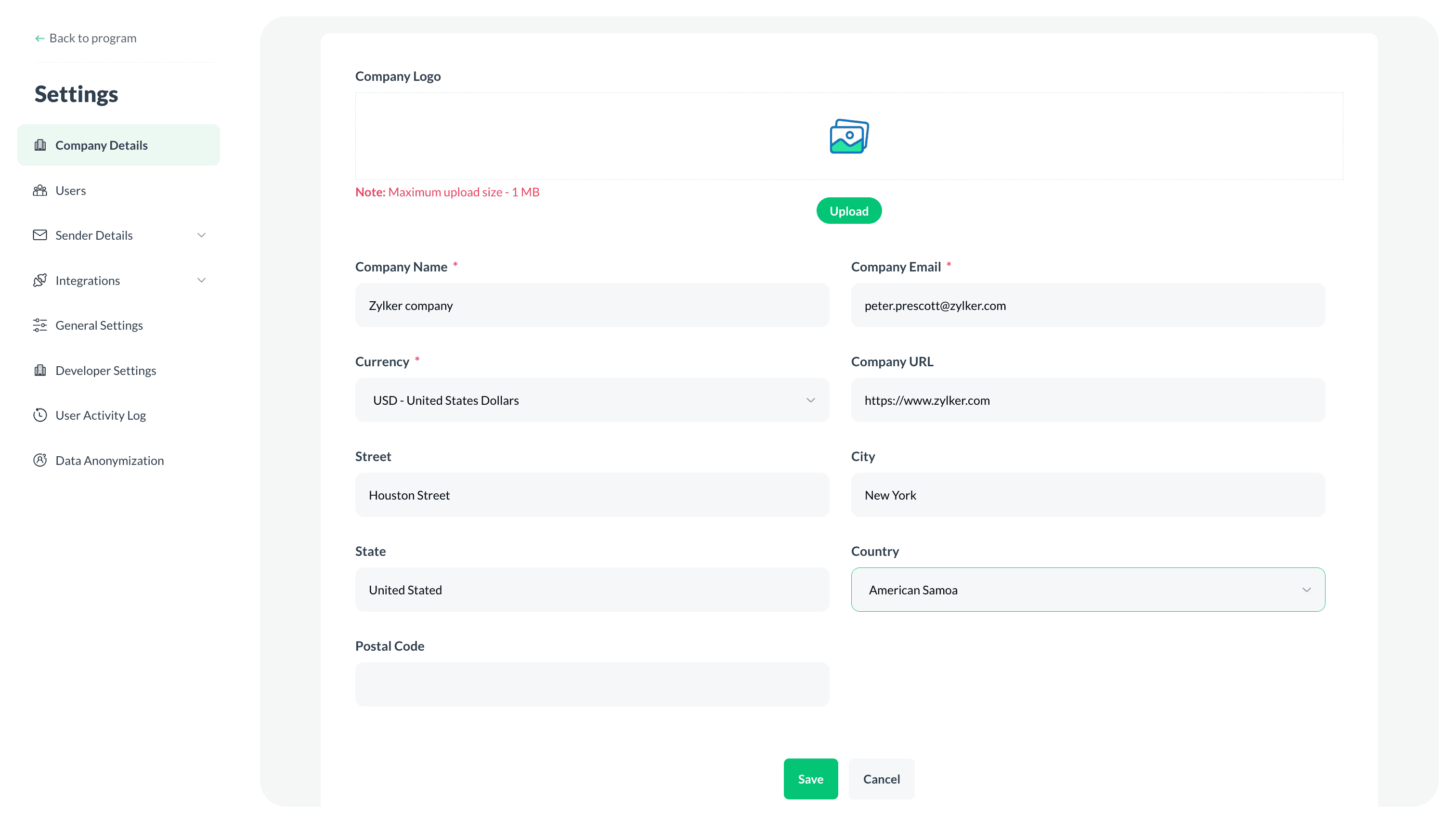 Zoho Thrive - Branding