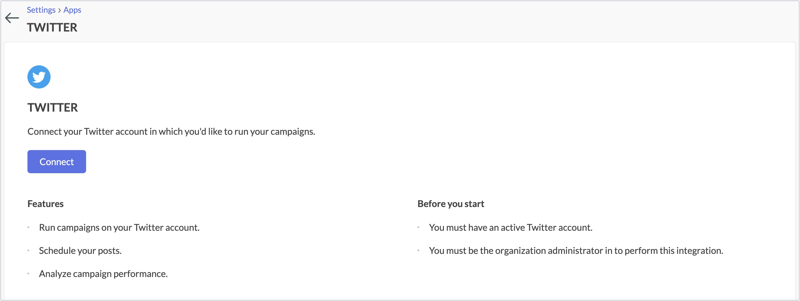 twitter connect