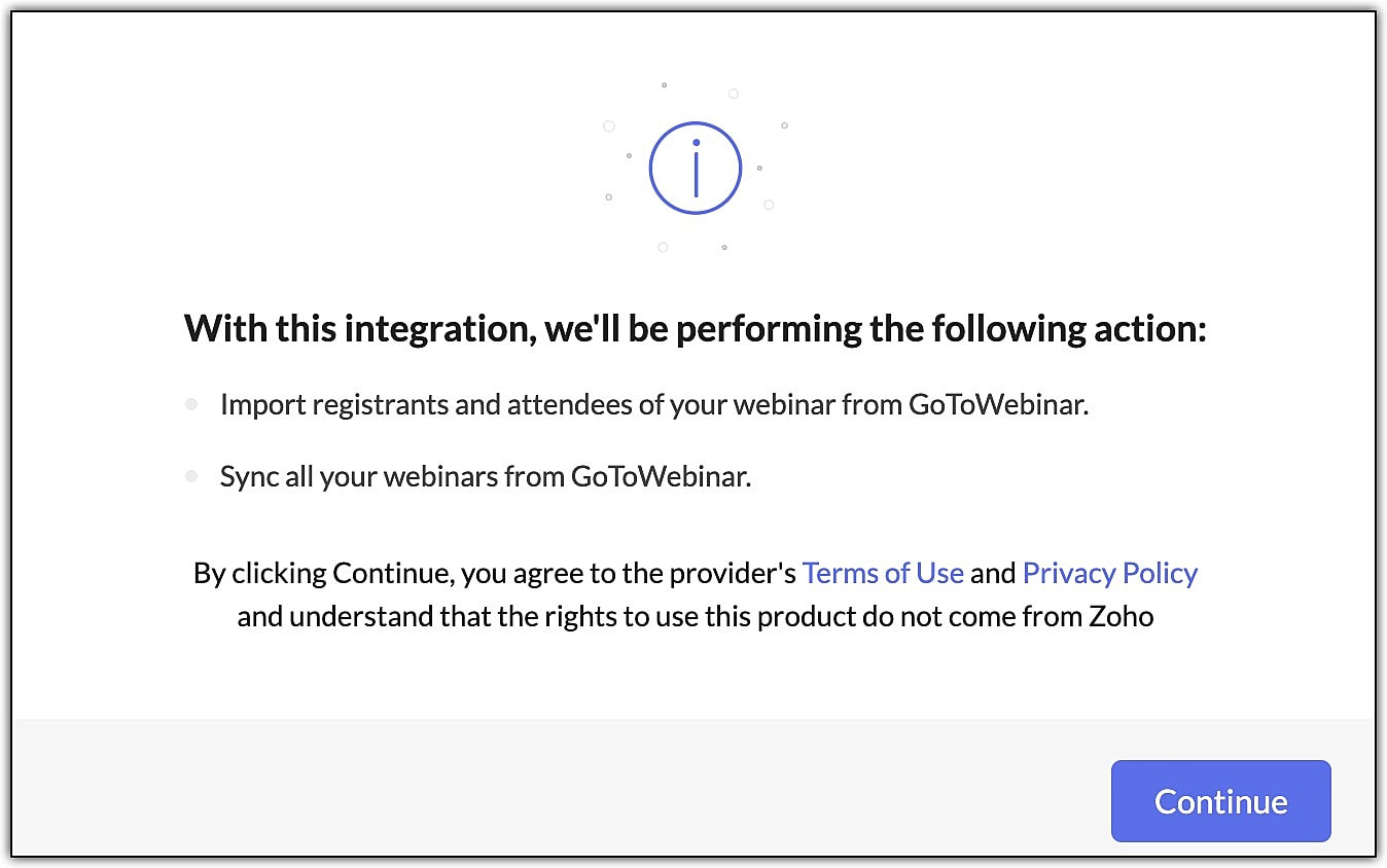 Integrate with GoToWebinar