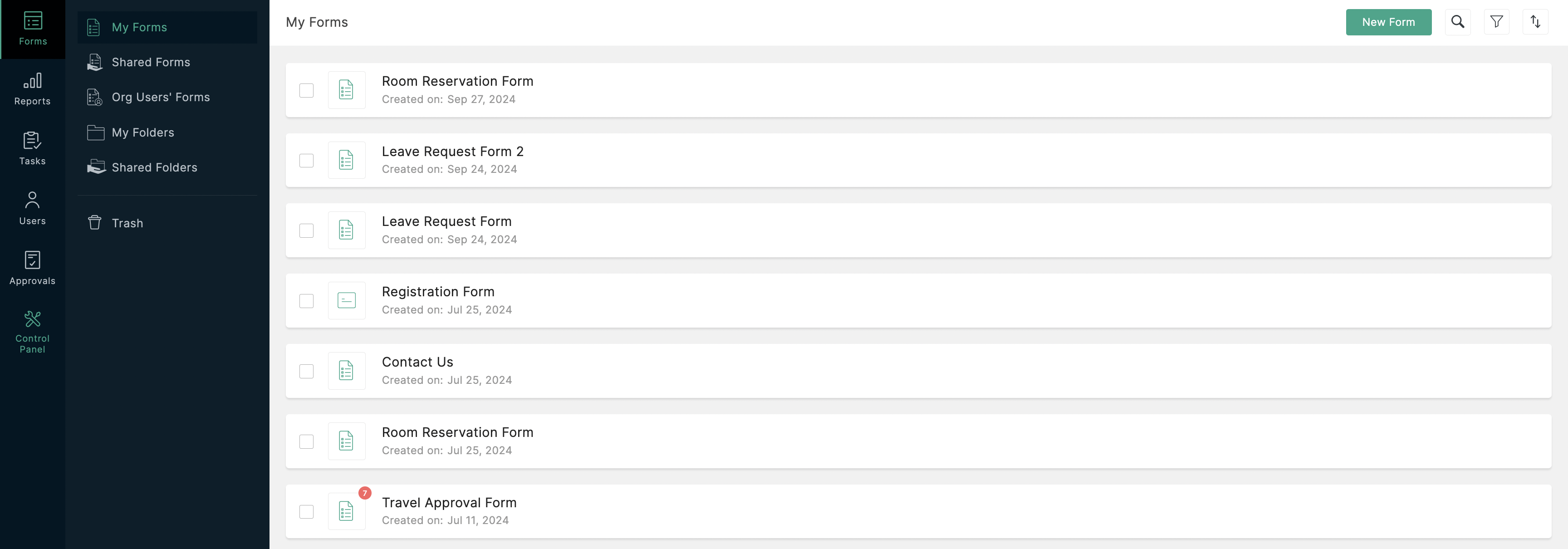 Control Panelへナビゲート