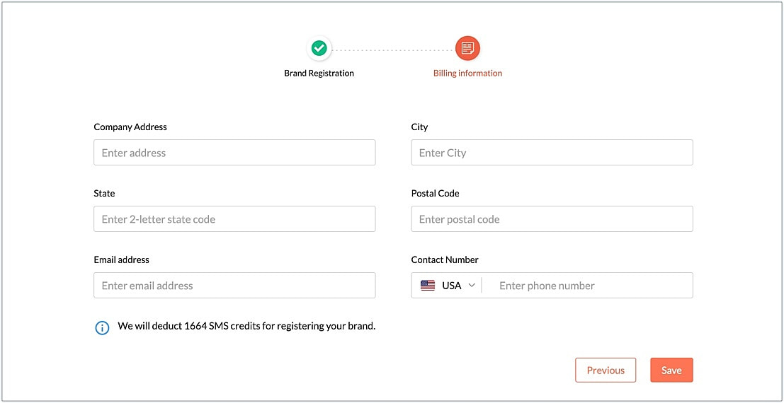 billing information