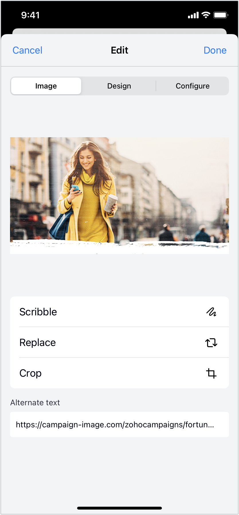 テンプレートの編集