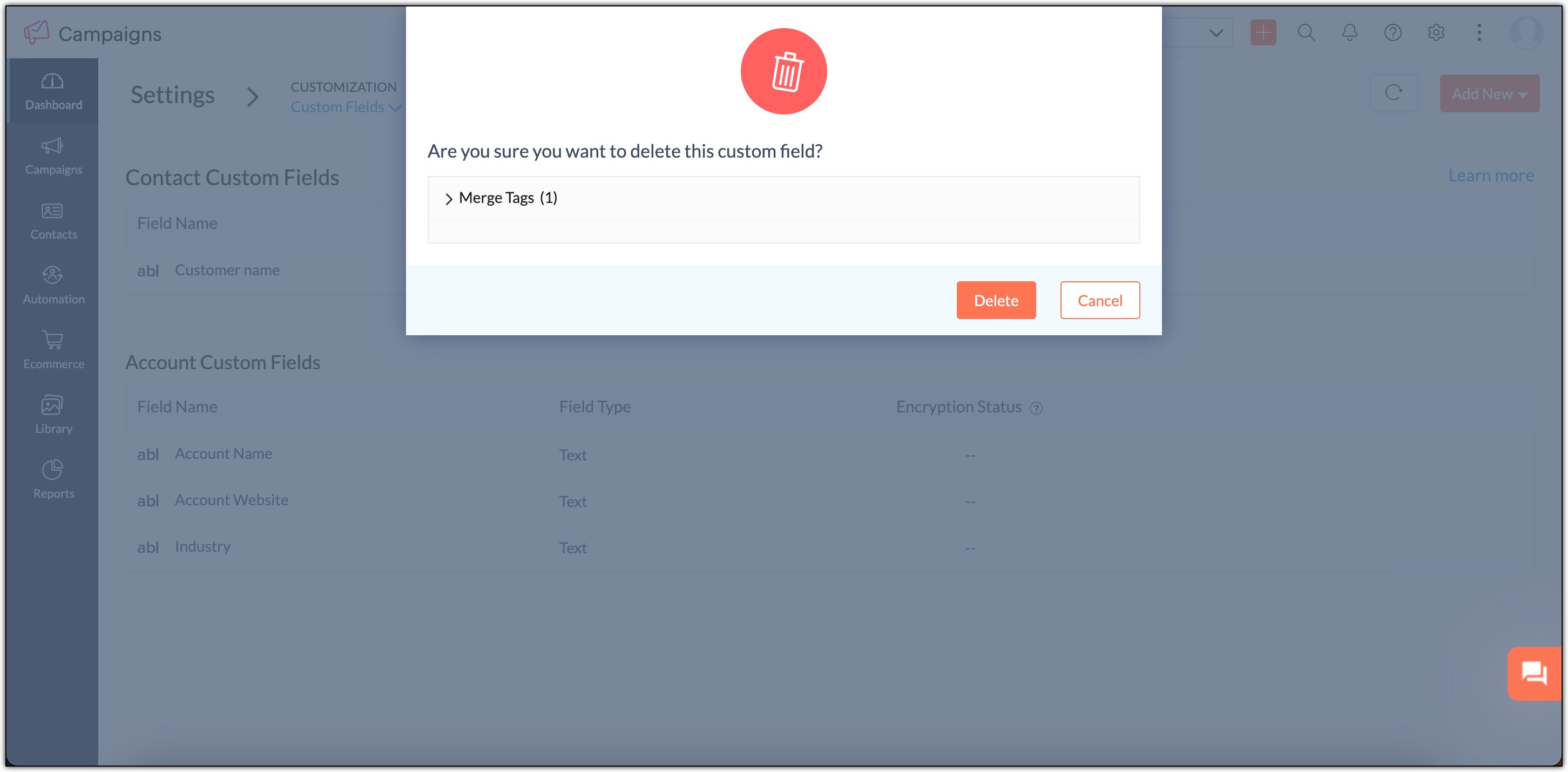 Delete icon
