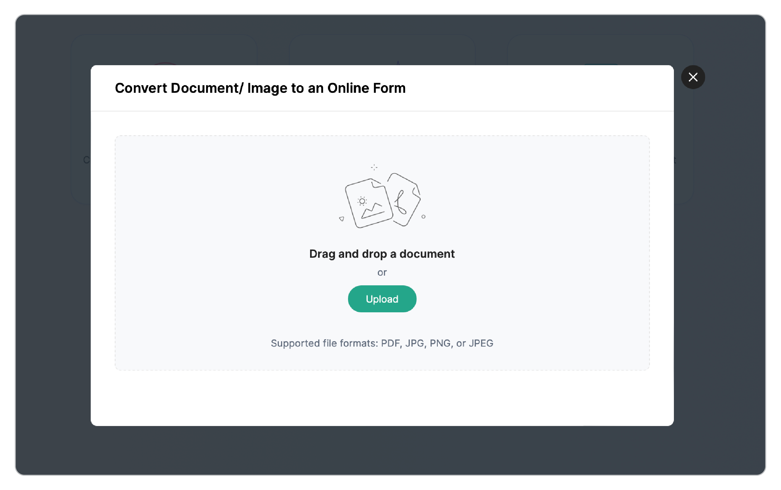 Drag and drop your document