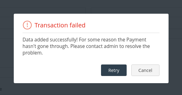 Error on submitting public form