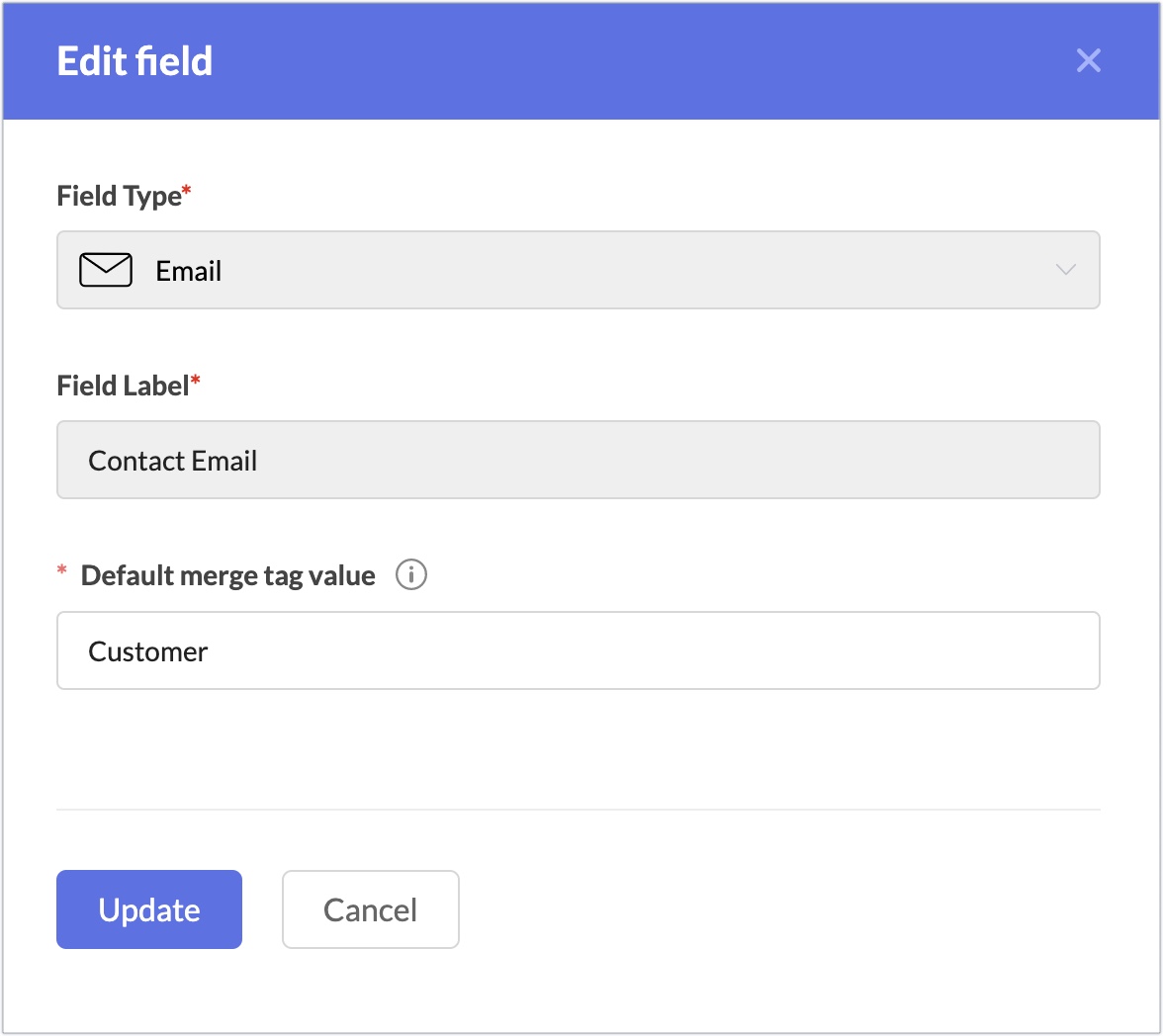 edit default value