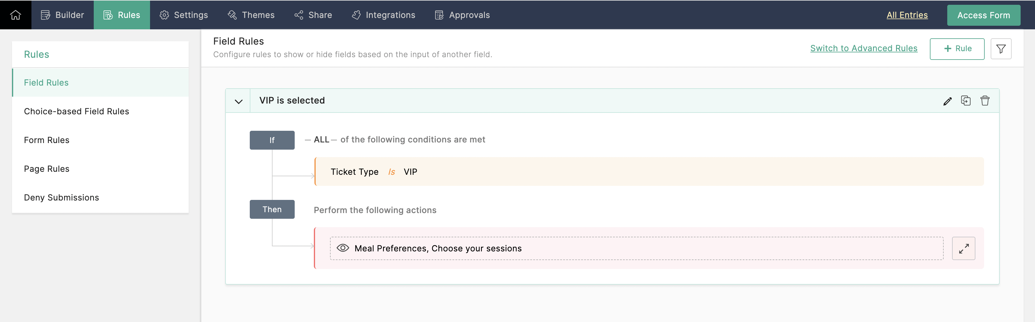 Summary of Field Rule