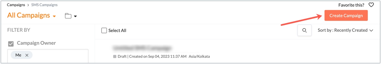 create sms campaign