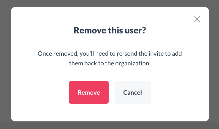 Remove user