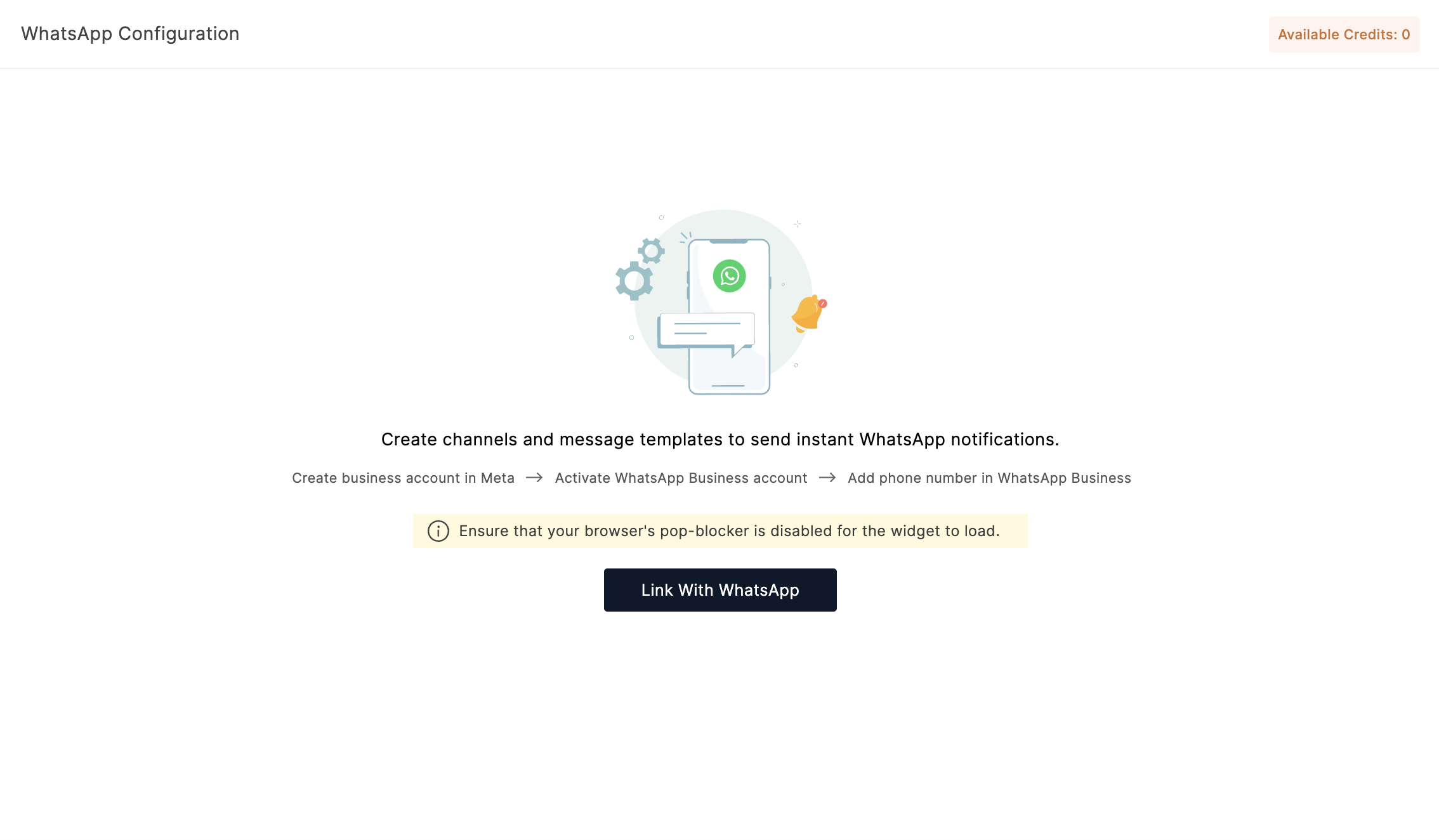 Link with WhatsApp