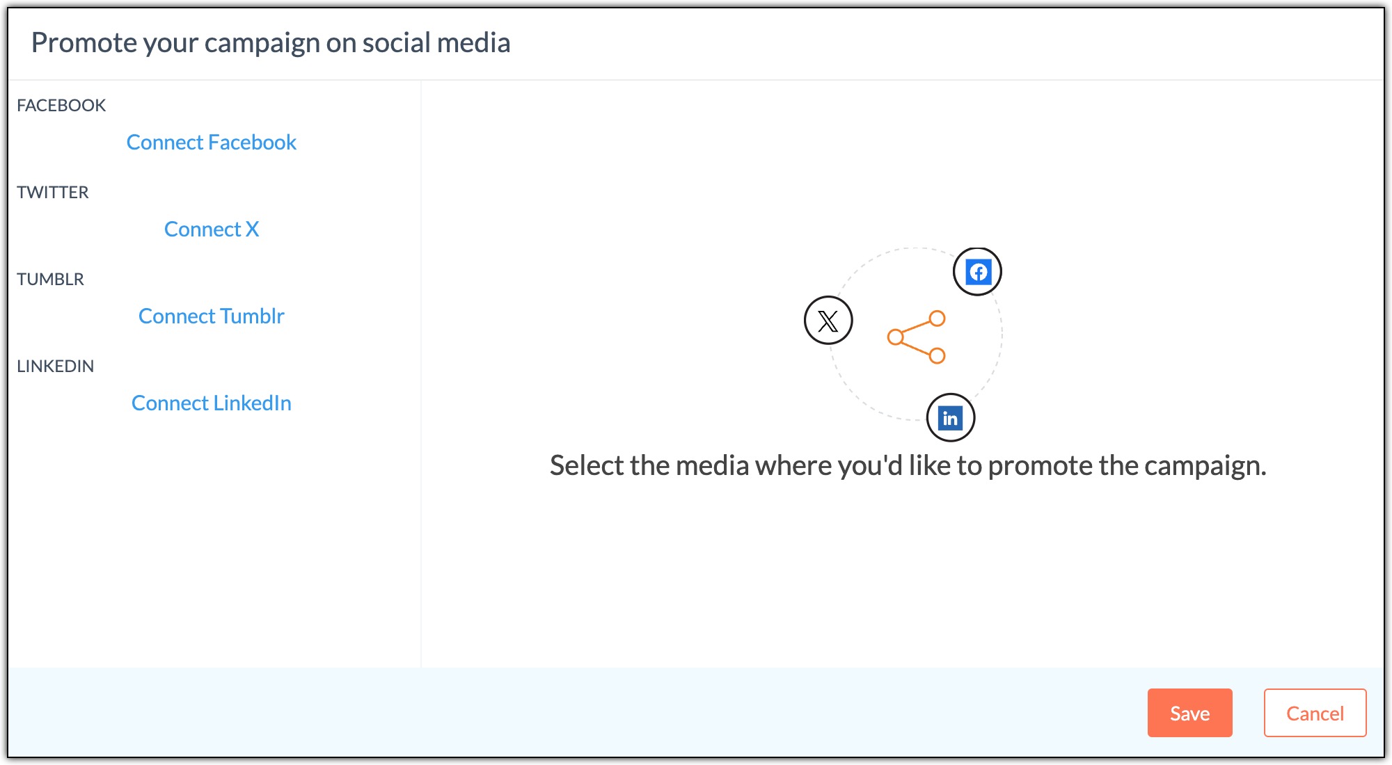 Select social media platform
