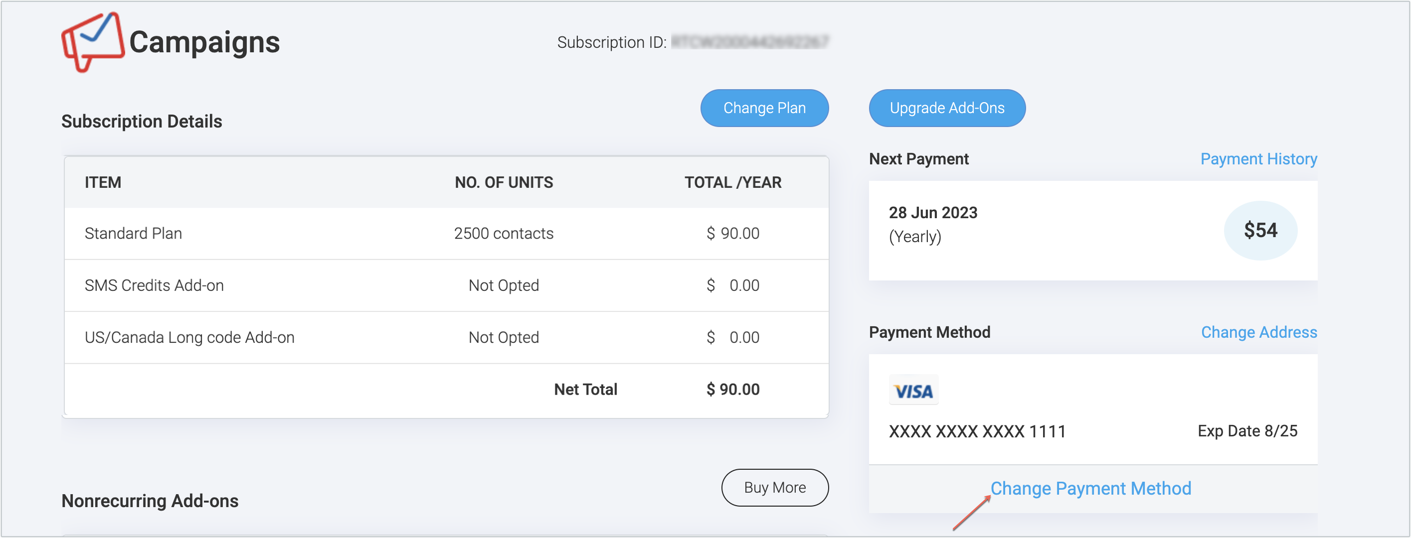change payment method