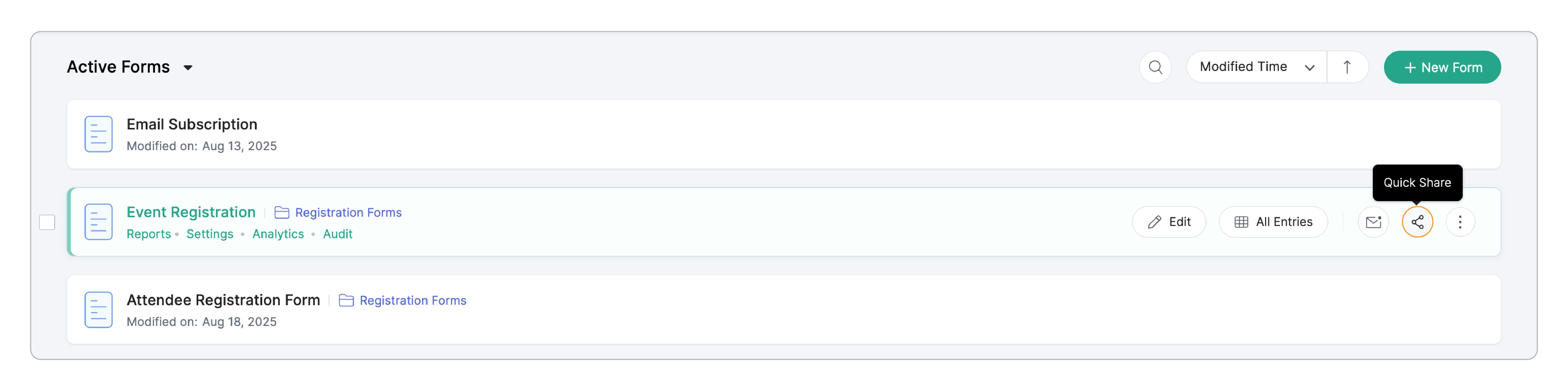 Click the Share icon