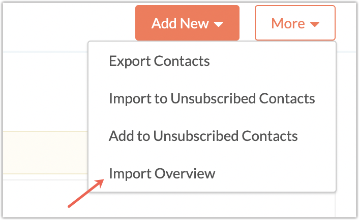 Import overview
