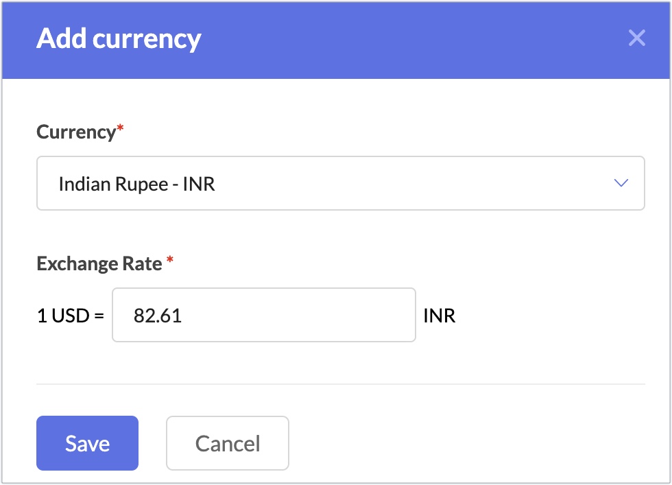 add currency