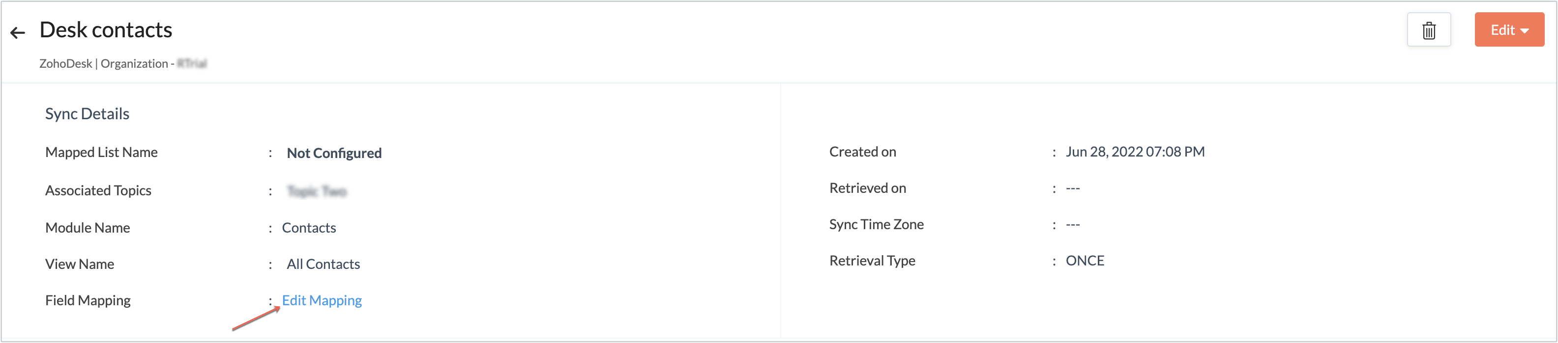 edit mapping