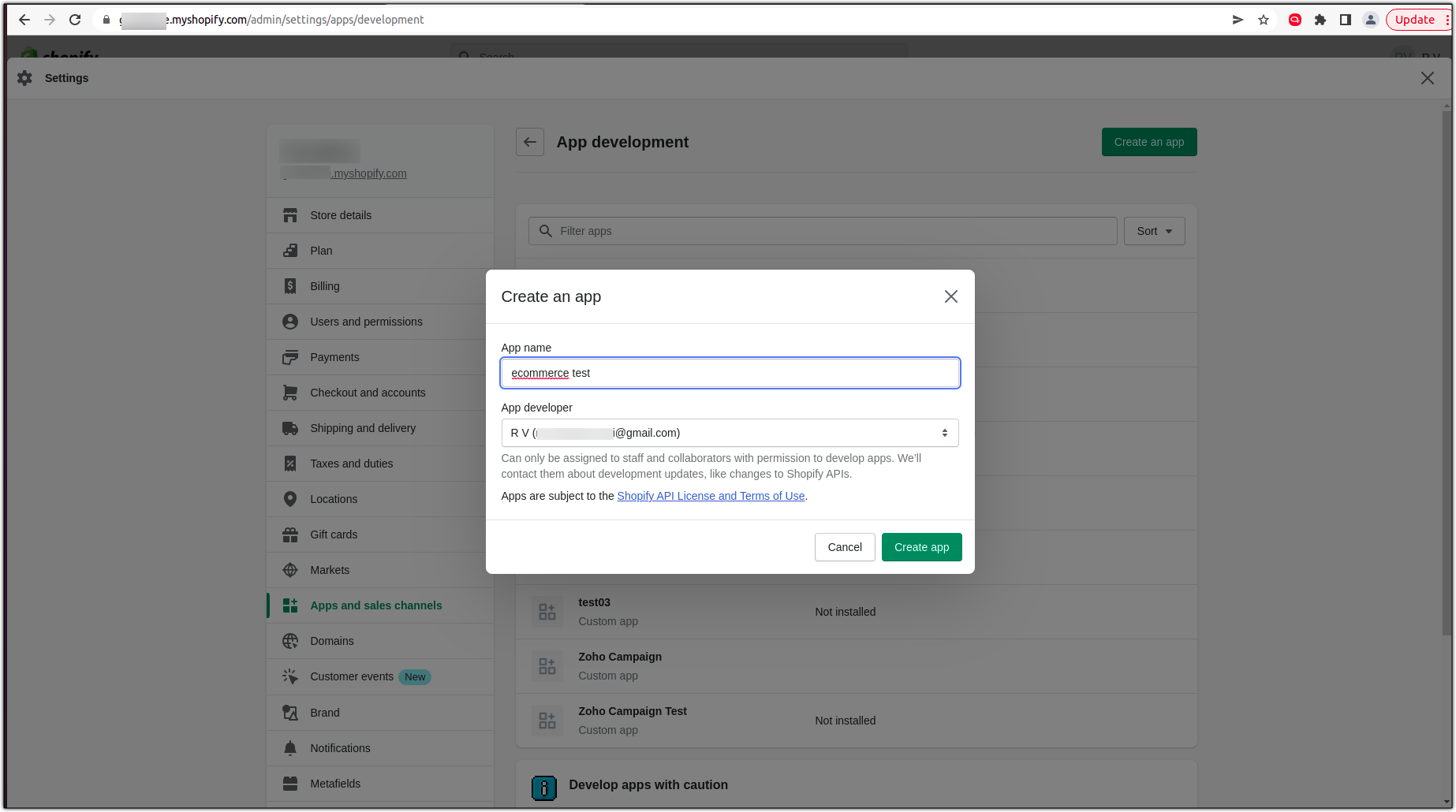 Create app