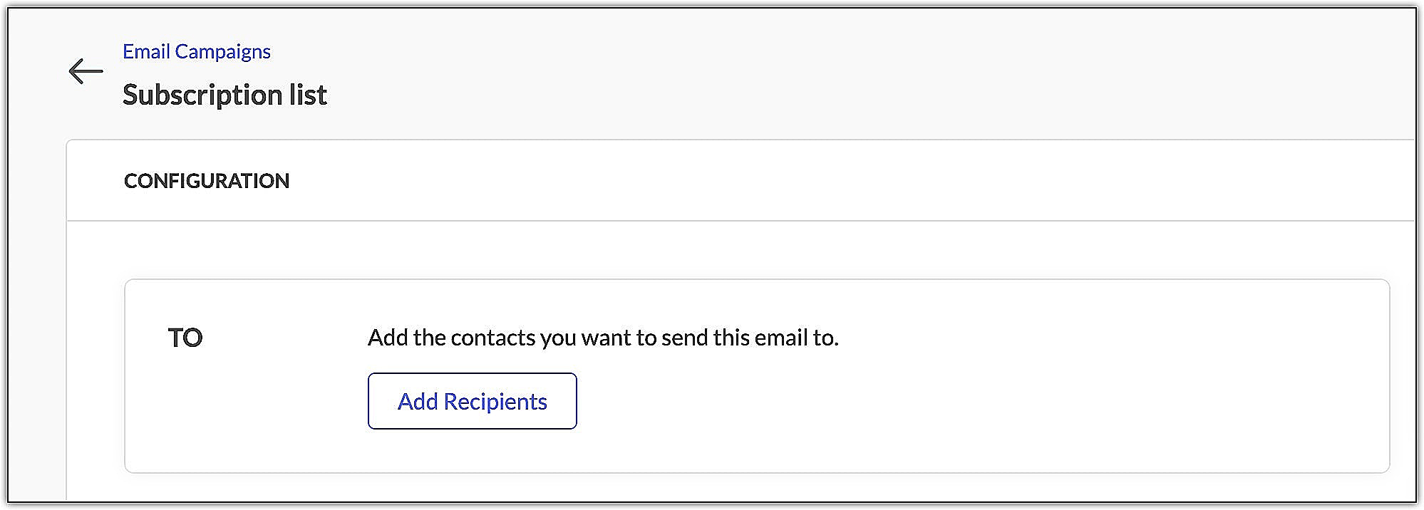 Add recipients