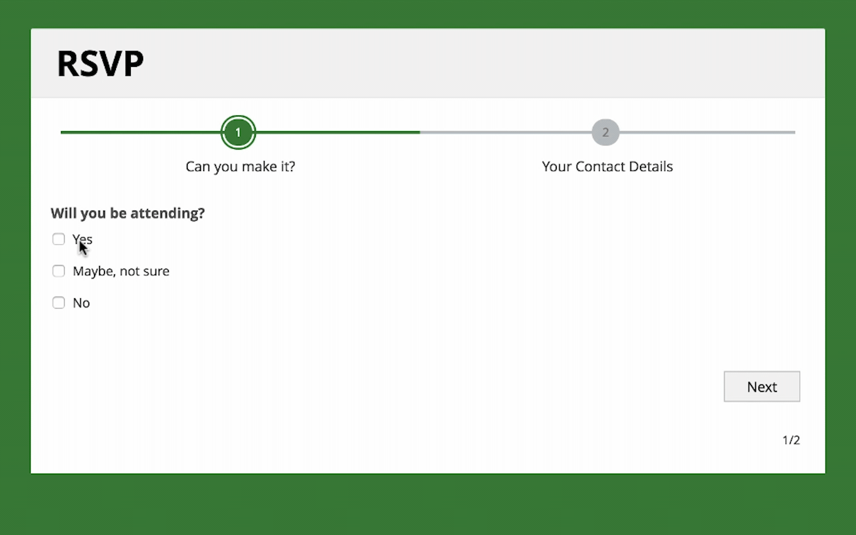 Prefill fields in redirected form
