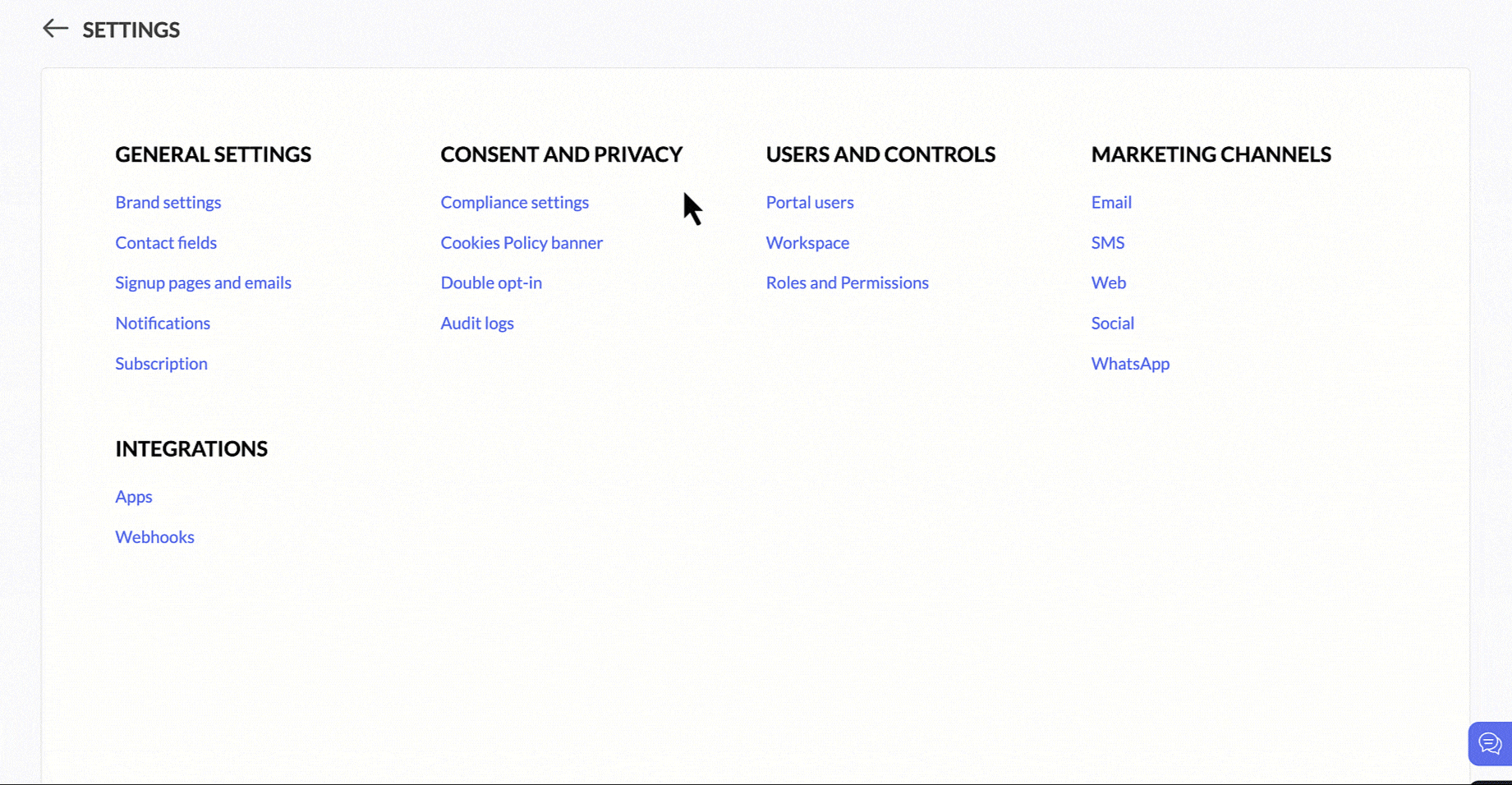 Steps to disable double opt-in