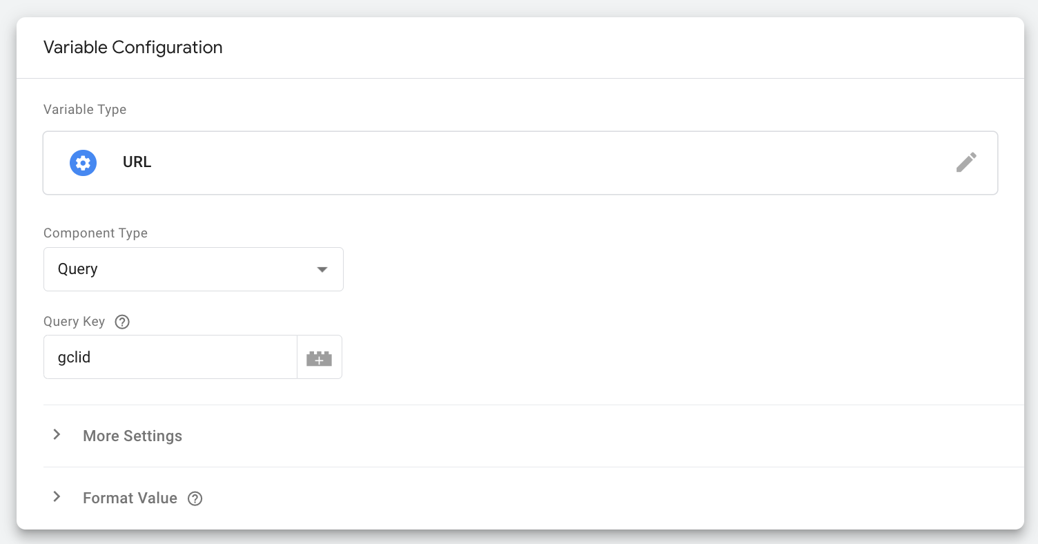 User Defined Variable Configuration