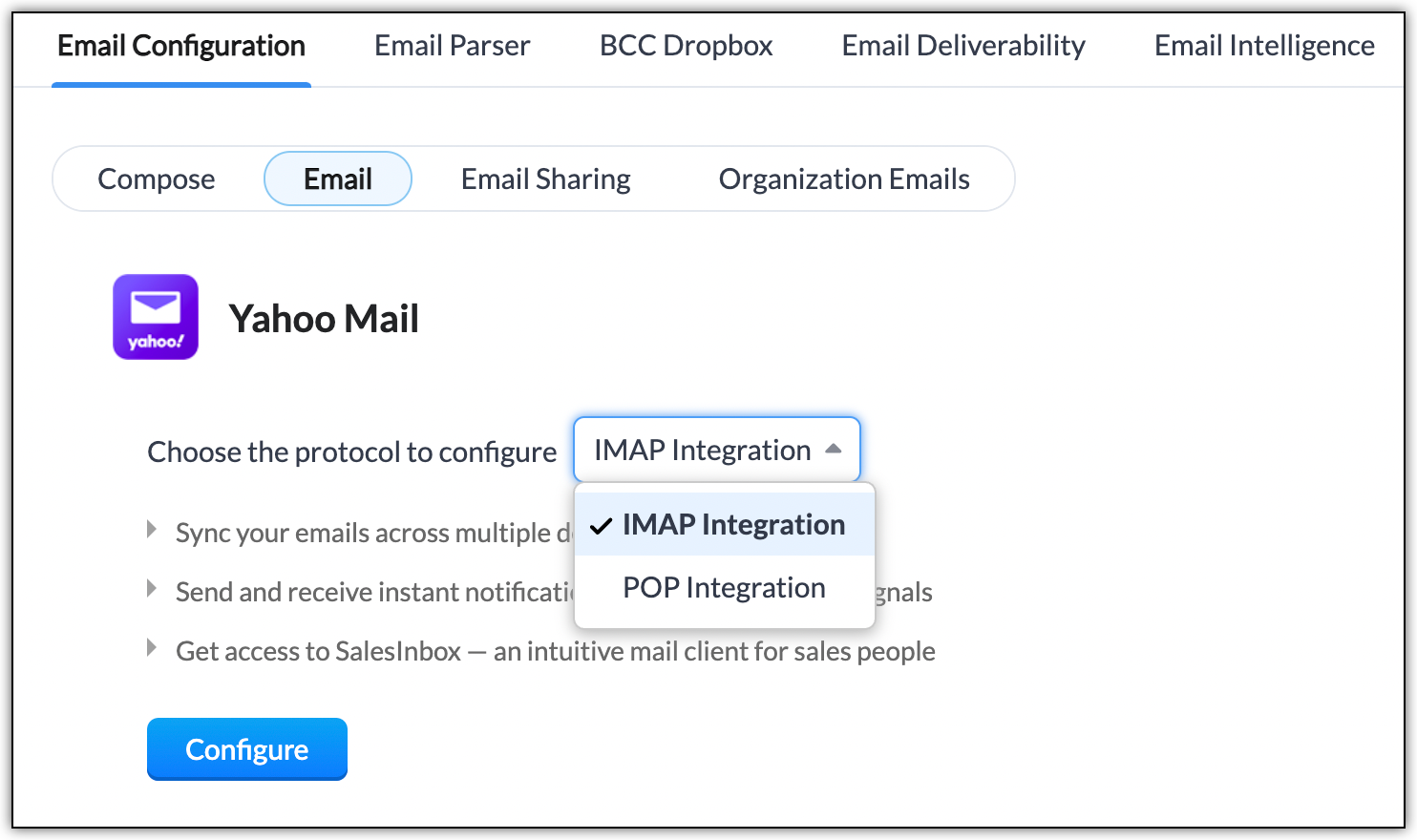 How To Configure Your Email On Yahoo Mail