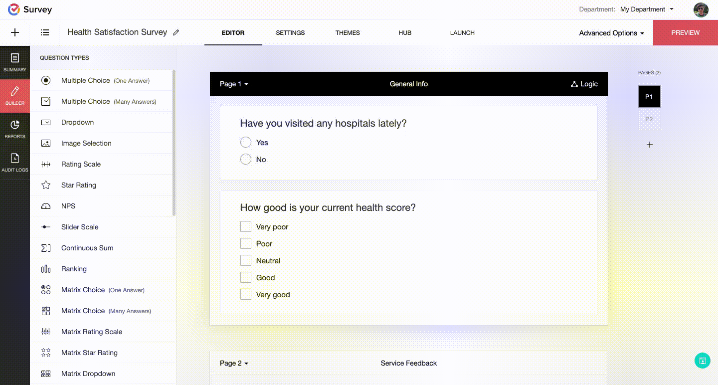 Add Terms and Conditions or Informed Consent in Zoho Survey 