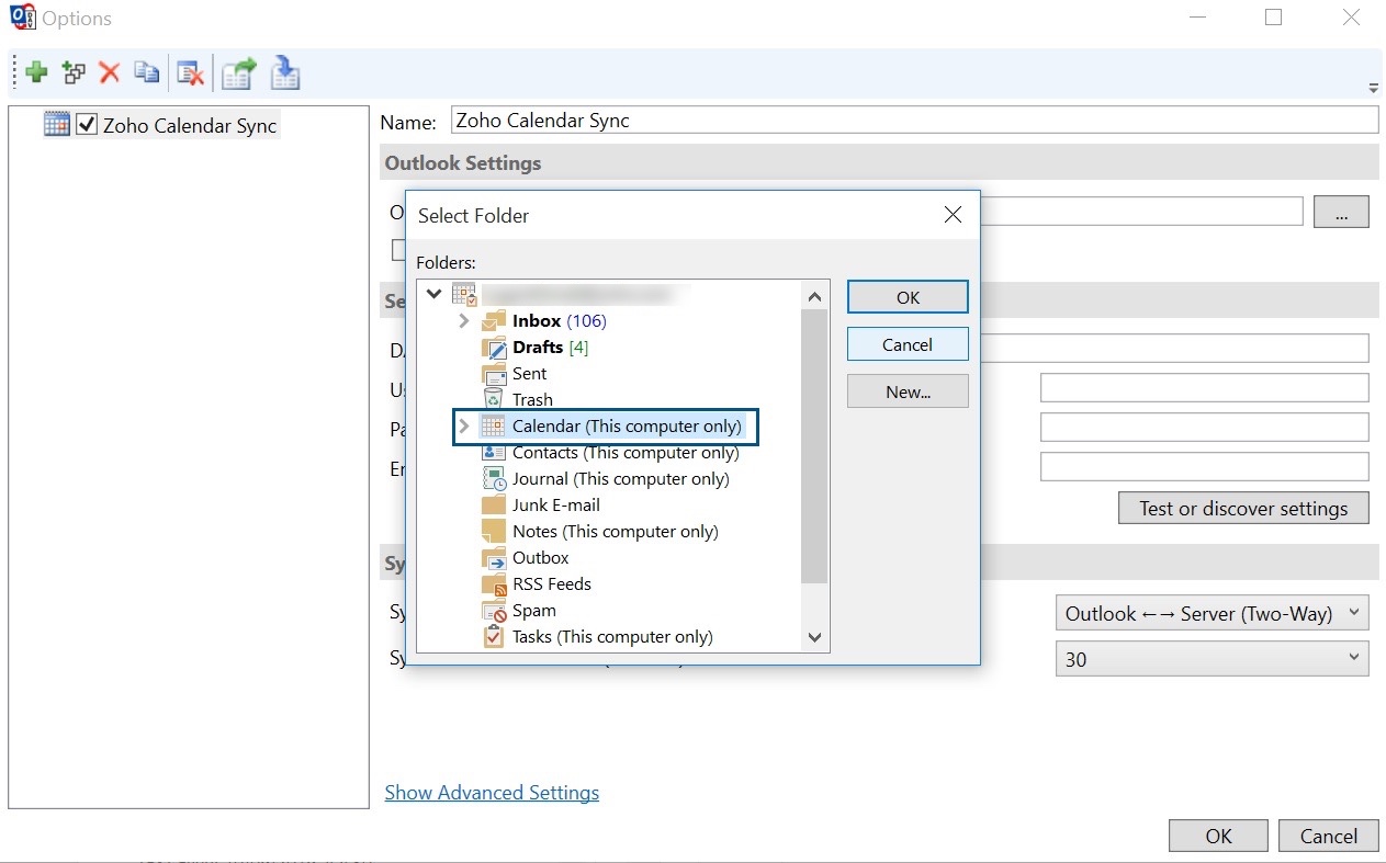 CalDAV Synchronizer for Outlook Zoho Calendar