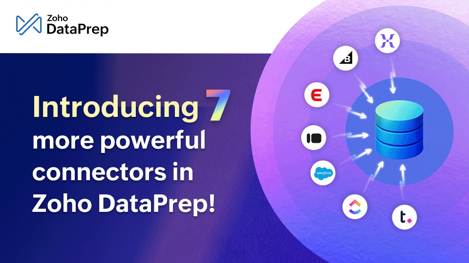 8 New Connectors in Zoho DataPrep | Salesforce, Big Commerce and more